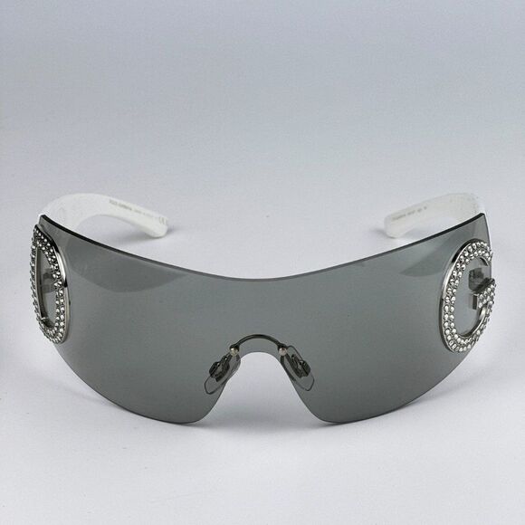 NEW D&G DG2298B 06/87 Light Grey Rimless Pillow Women Sunglasses - Picture 1 of 11
